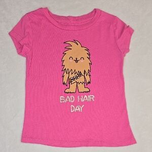 🎁 STAR WARS Chewbacca Bad Hair Day Tee Sz XS (4/5)